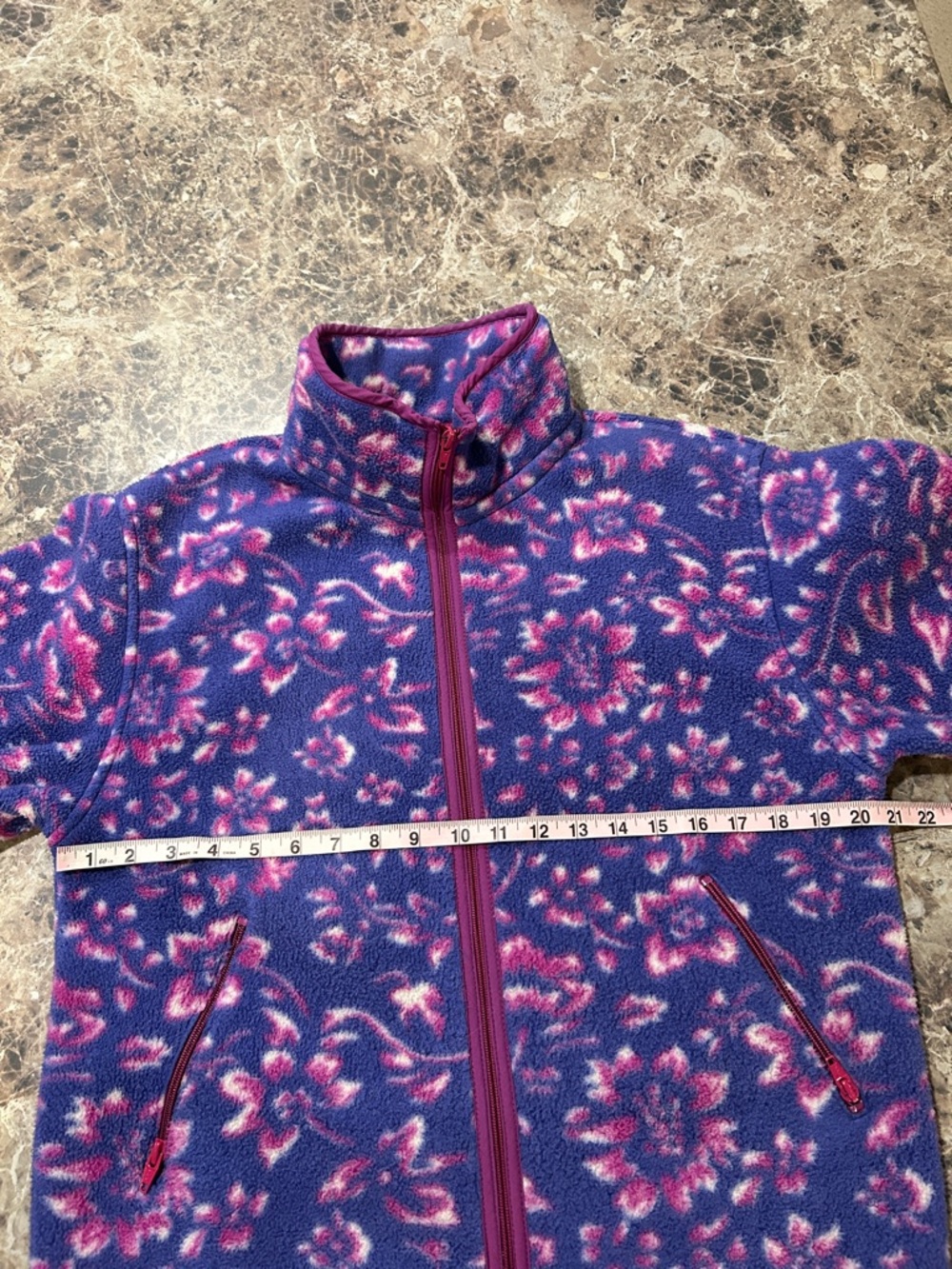 Vintage LL Bean Fleece Floral Jacket - Picture 8 of 9